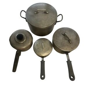 Vintage Magnalite GHC USA Lot Of 6 W/ Lids 1 Qt, 2 Qt, 3qt, 7qt And Insert